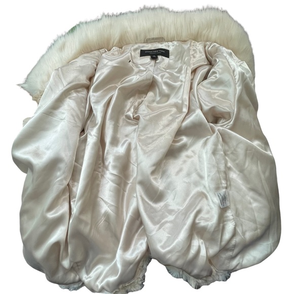 -Andrew Marc New York Faux Fur Tan 2 Tone Coat size Large - Picture 11 of 15